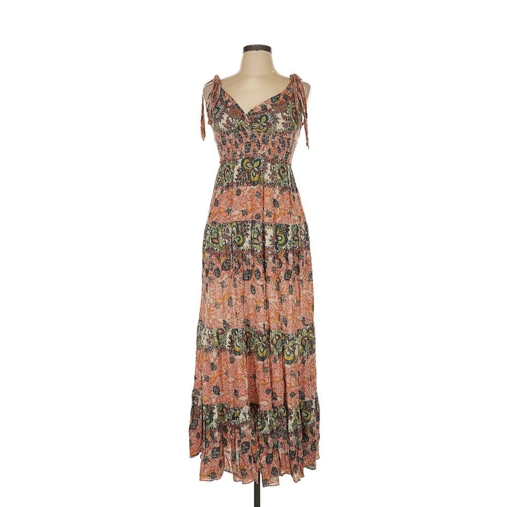 Floral Maxi Dress in Earthy Floral Tones